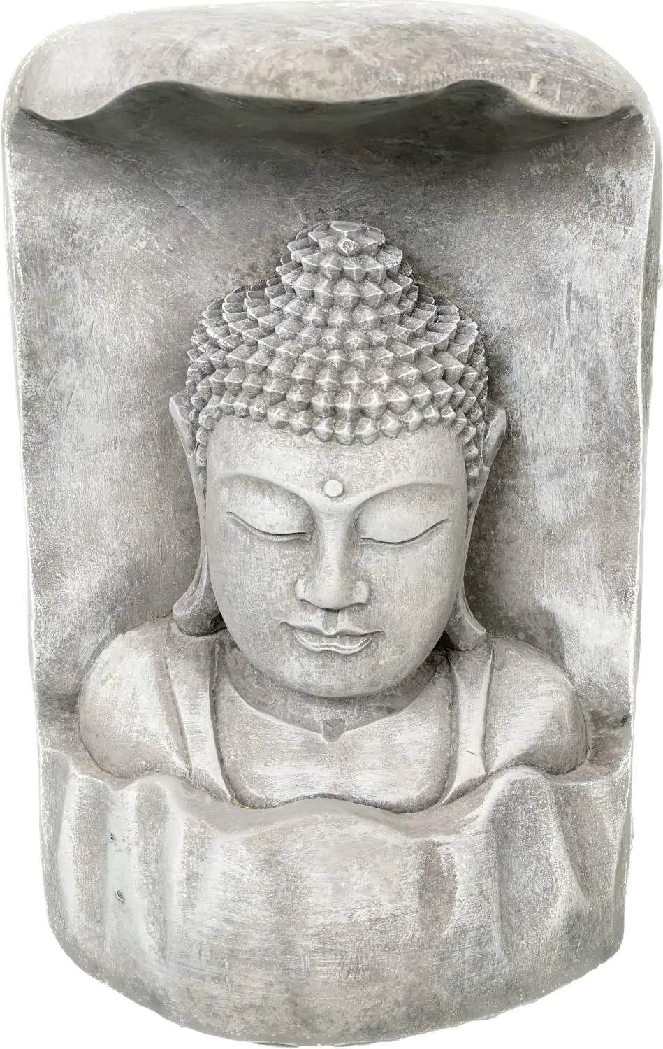  Product image 2 of the product “Anwar - Buddha Bust, relief cut out of tree, 28,5cm H | cast stone ”